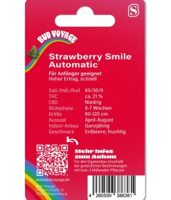 Bud Voyage Hanfsamen Heiterkeit Strawberry Smile, 3 Stk.