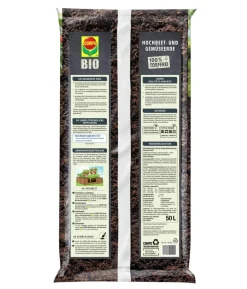 COMPO BIO Hochbeet- und Gemüseerde, torffrei, 50 l