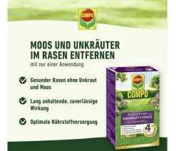 COMPO Rasendünger gegen Unkraut + Moos 4in1