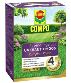 COMPO Rasendünger gegen Unkraut + Moos 4in1