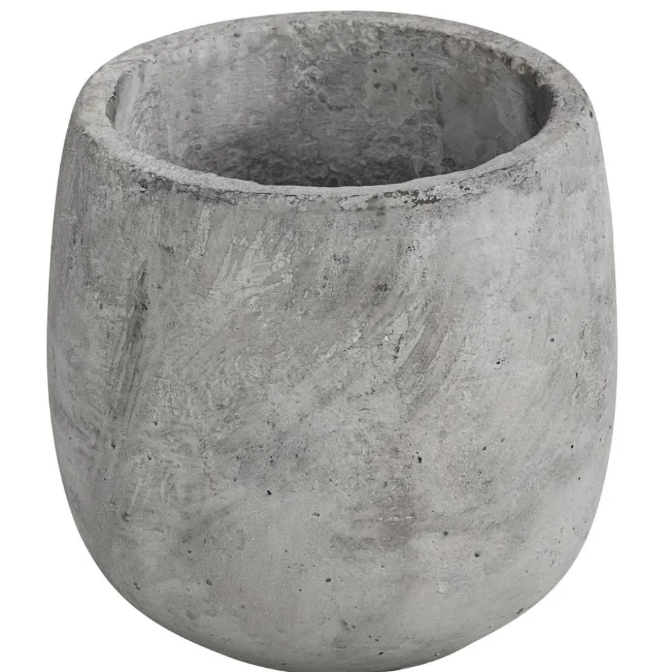Dehner Beton-Übertopf Amber, bauchig