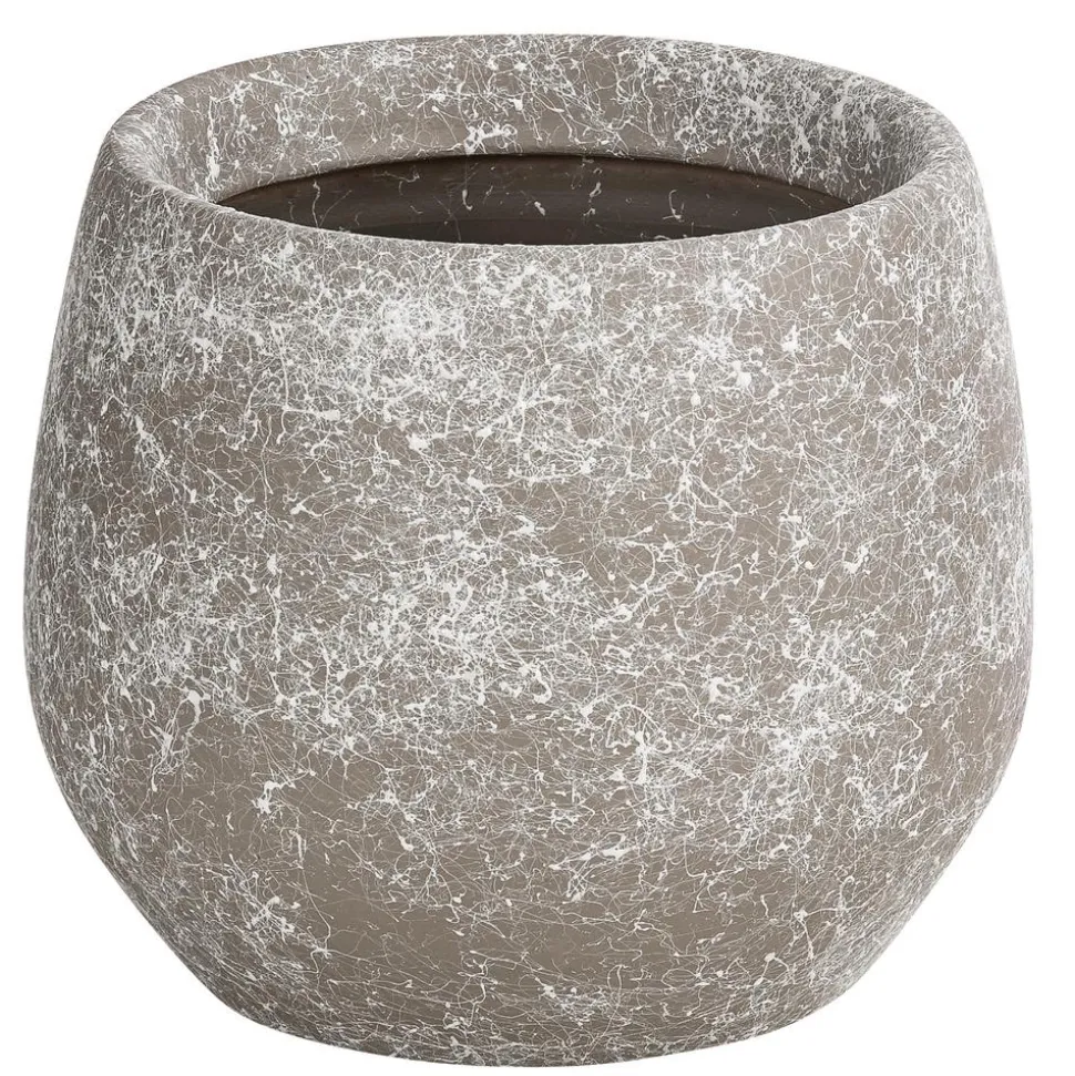 Dehner Keramik-Übertopf Jan, bauchig, ca. Ø16 cm