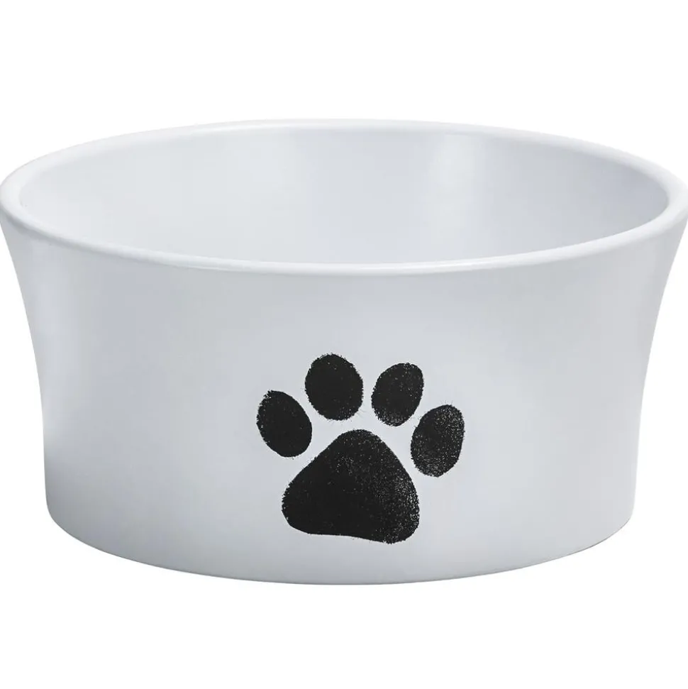 Dehner Keramik-Schale Paw, konisch, weiß, ca. Ø20 cm