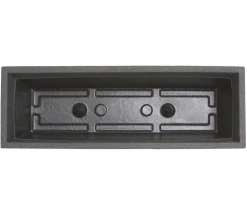 Dehner Kunststoff-Blumenkasten Pisa, ca. B60/H20/T20 cm, anthrazit
