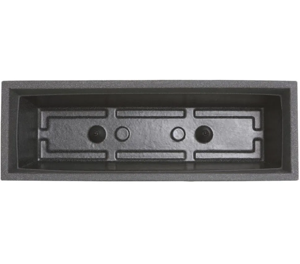 Dehner Kunststoff-Blumenkasten Pisa, ca. B60/H20/T20 cm, anthrazit