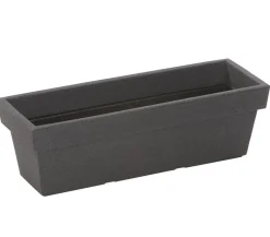Dehner Kunststoff-Blumenkasten Pisa, ca. B60/H20/T20 cm, anthrazit