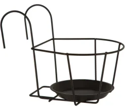 Dehner Metall-Balkonblumentopfhalter Banbury, ca. B21/H24/T22 cm