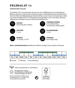 Dehner Premium Samen Feldsalat 'Vit'