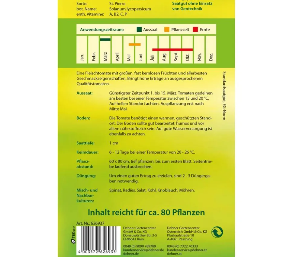 Dehner Samen Fleischtomate 'St. Pierre'