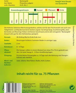 Dehner Samen Stangenbohnen 'Neckargold'
