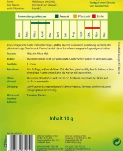 Dehner Samen Wurzelpetersilie 'Halblange'