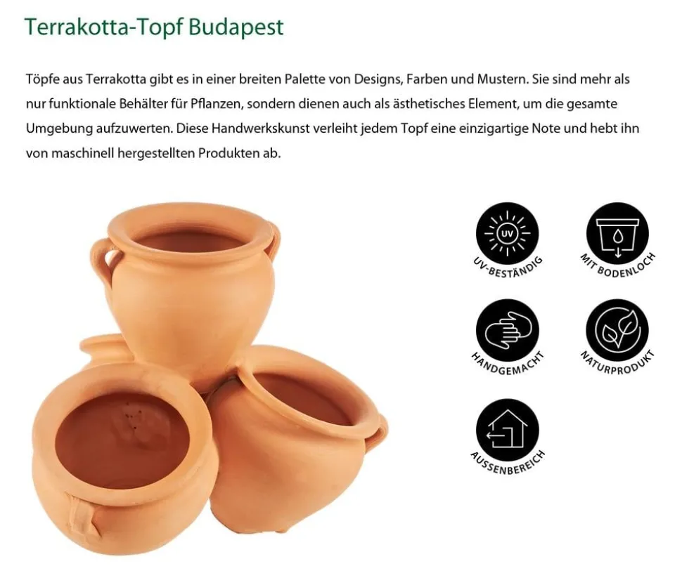 Dehner Terrakotta-Topf Budapest