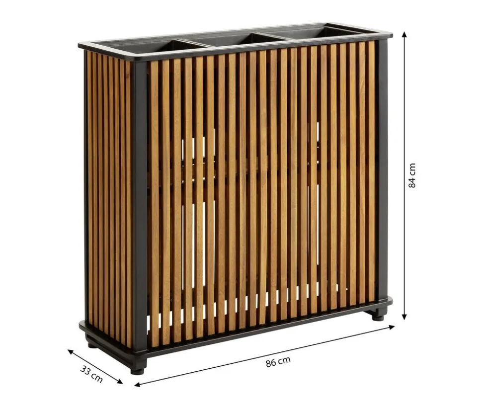 Dehner Akazienholz-Pflanzkasten Boston, rechteckig, ca. B86 cm