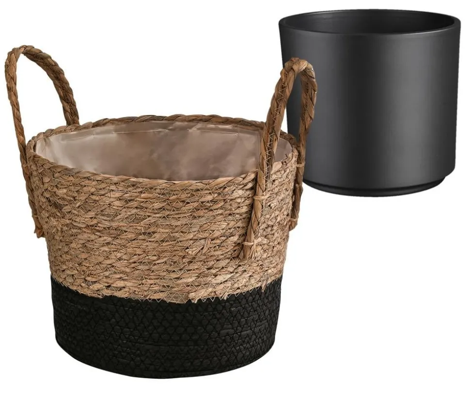 Dehner Übertopf-Set Urban Green, 2-teilig