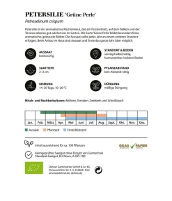 Dehner Bio-Saatgut Petersilie 'Grüne Perle'