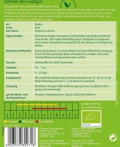 Dehner Bio-Samen Radies 'Raxe'