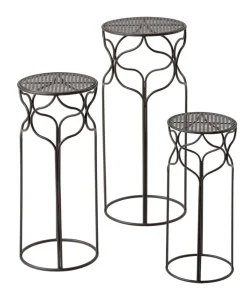 Dehner Blumenhocker-Set Giulia, schmal, 3-teilig