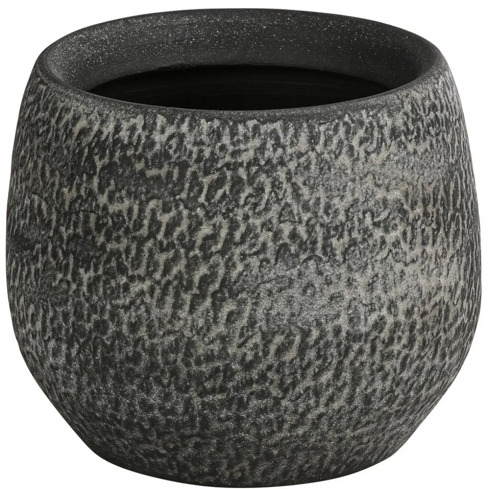 Dehner Keramik-Übertopf Jan, bauchig, ca. Ø16 cm