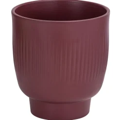 Dehner Keramik-Übertopf Rosi, konisch, pink, ca. Ø13 cm