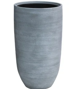 Dehner Keramik-Bodenvase Anton, rund, grau