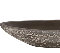Dehner Keramik-Jardiniere Kenia, oval, braun