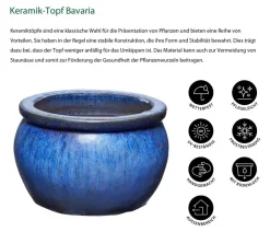 Dehner Keramik-Topf Bavaria, bauchig