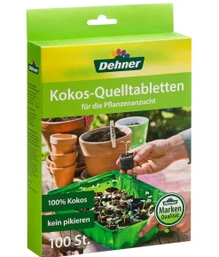 Dehner Kokos-Quelltabletten, 100 Stk.