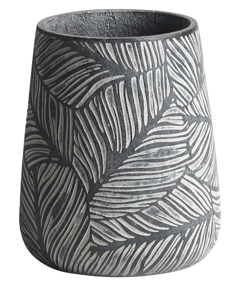 Dehner Kunststein-Vase Stanca, rund