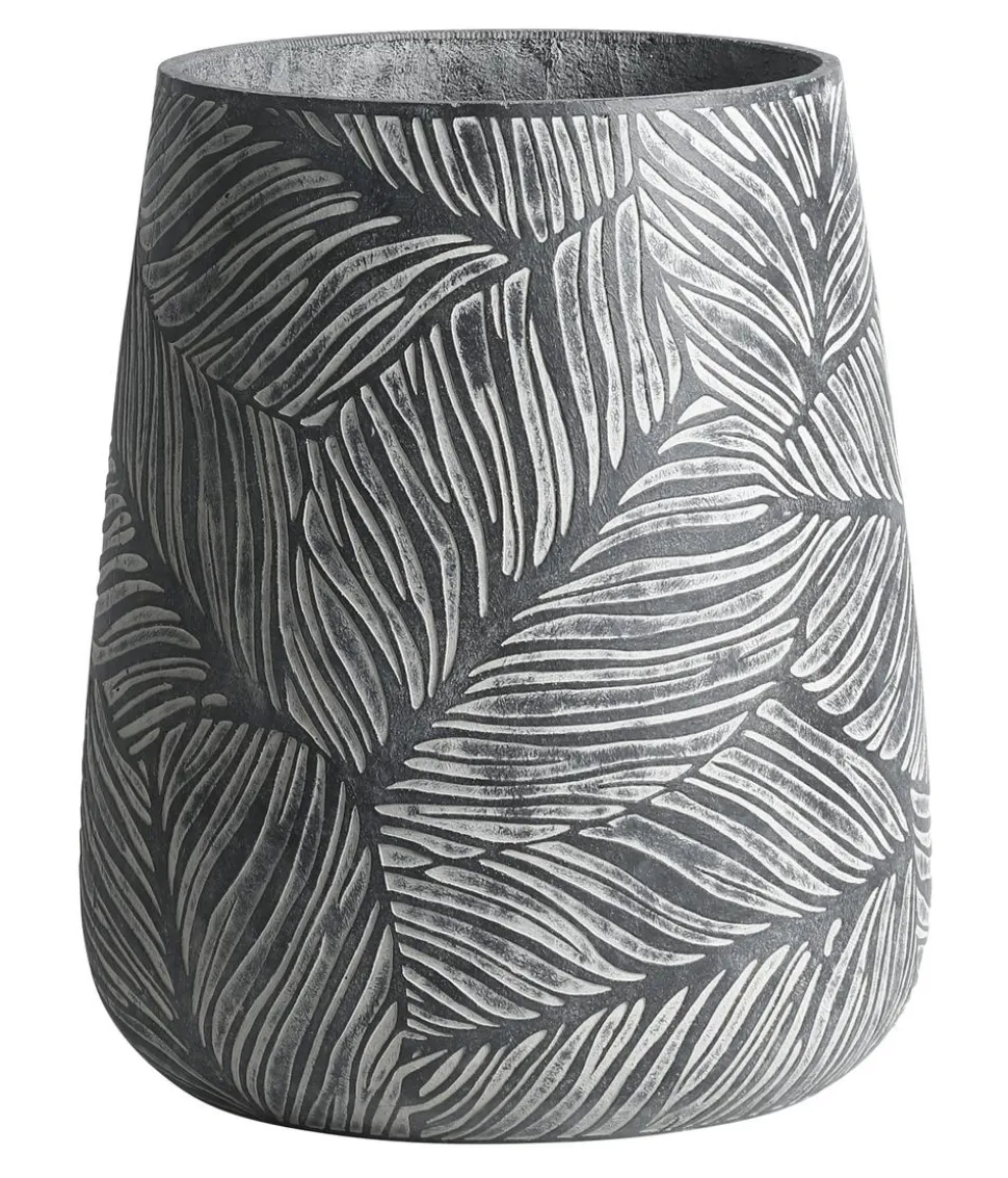 Dehner Kunststein-Vase Stanca, rund