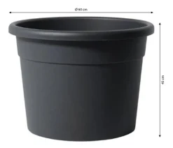 Dehner Kunststoff-Blumentopf Cylindro XXL, rund