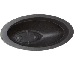 Dehner Kunststoff-Schale Miami, oval, anthrazit, ca. B52/H20/T23 cm
