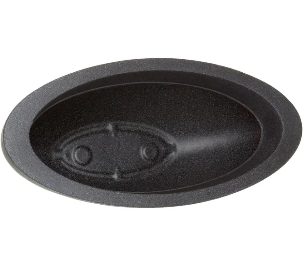 Dehner Kunststoff-Schale Miami, oval, anthrazit, ca. B52/H20/T23 cm