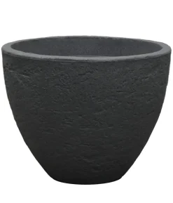 Dehner Kunststoff-Topf Stone, konisch, anthrazit