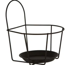 Dehner Metall-Wandblumentopfhalter Kaya, schwarz