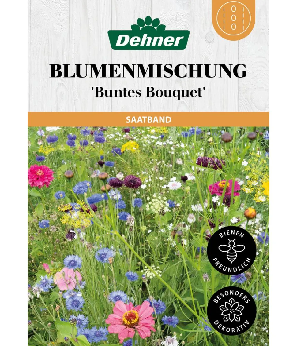 Dehner Saatband Blumenmischung 'Buntes Bouquet", L5 m
