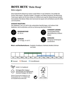 Dehner Saatband Rote Bete 'Hula Hoop', L5 m