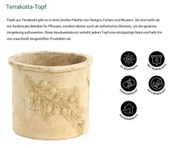 Dehner Terrakotta-Topf, terrakotta-antik