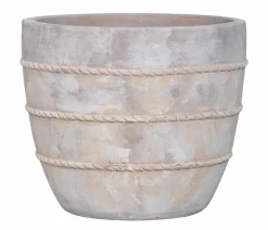 Dehner Terrakotta-Topf Turin, rund, antique-terra