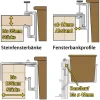 Dehner Universal-Blumenkastenhalter, Aluminium