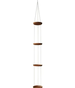 Dehner Zement-Hängeuntersetzer mit Kordel, rund, ca. H350 cm