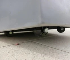 Eastwest Fiberglas-Pflanzkübel mit Pflanzenroller, quadratisch, anthrazit