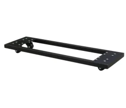 Eastwest Pflanzenroller für Pflanztröge, schwarz, ca. B72/H7/T22 cm