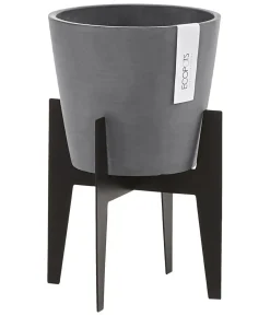 Ecopots Edelstahl-Standfuß, schwarz