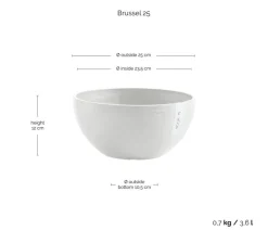 Ecopots Kunststoff-Topf Brussels, rund