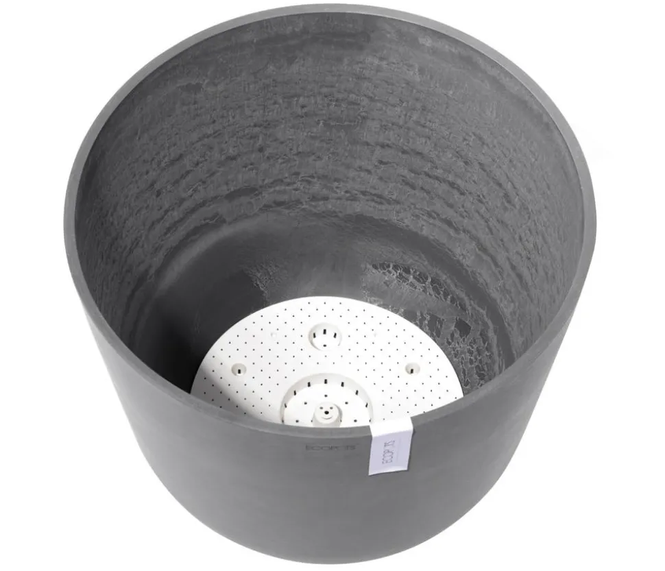 Ecopots Kunststoff-Topf Oslo mit Wassersystem, rund