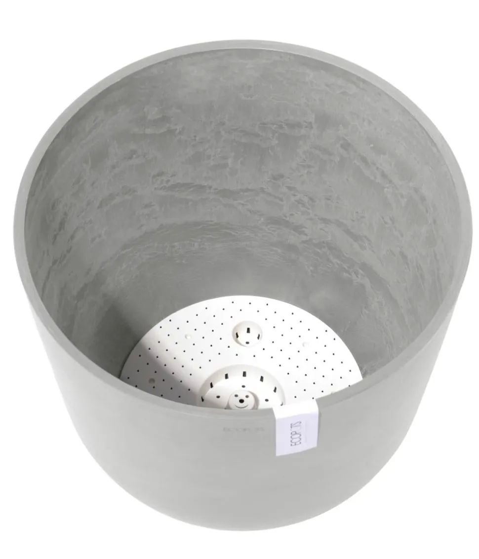 Ecopots Kunststoff-Topf Oslo mit Wassersystem, rund