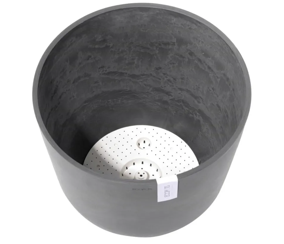 Ecopots Kunststoff-Topf Oslo mit Wassersystem, rund