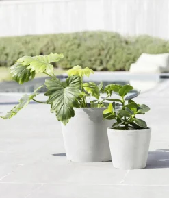Ecopots Kunststoff-Topf Amsterdam mit Wassersystem, rund