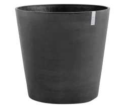 Ecopots Kunststoff-Topf Amsterdam mit Rollen, rund