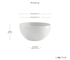 Ecopots Kunststoff-Topf Brussels, rund